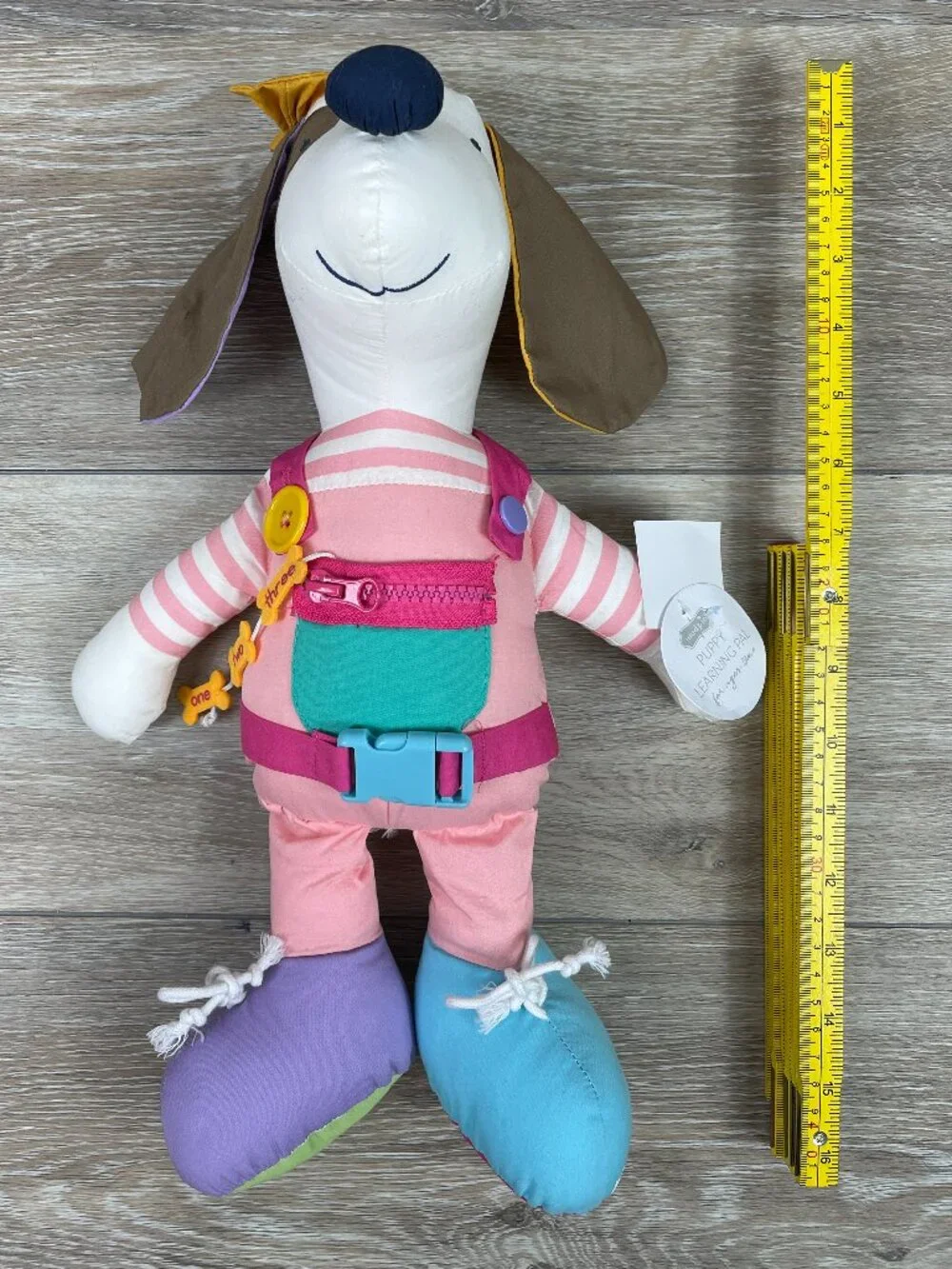 NWT Mud Pie Children's Puppy Learning Pal Plush Stuffed Puppy Dog